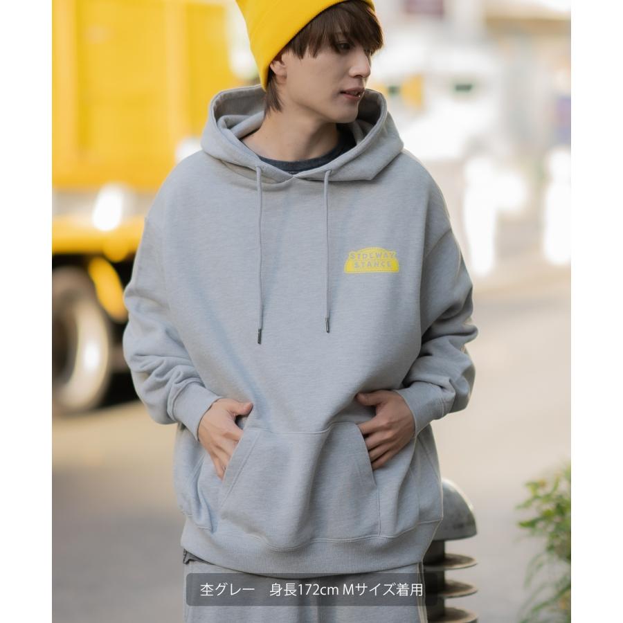 パーカー メンズ SIDEWAY STANCE サイドウェイスタンス オリジナルプリント グラフィック スウェット スロット オーバーサイズ アメカジ カジュアル | improves | 04