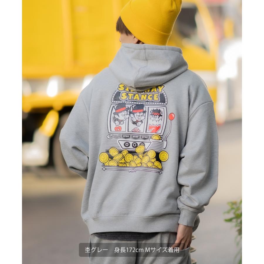 パーカー メンズ SIDEWAY STANCE サイドウェイスタンス オリジナルプリント グラフィック スウェット スロット オーバーサイズ アメカジ カジュアル | improves | 05