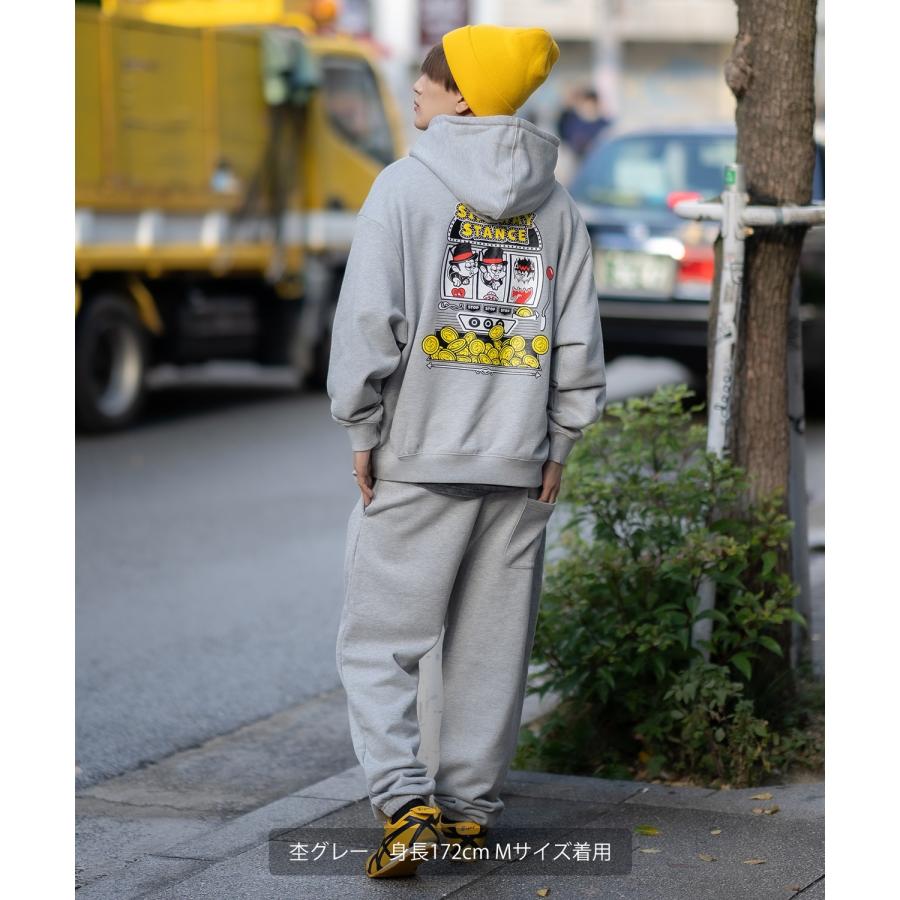 パーカー メンズ SIDEWAY STANCE サイドウェイスタンス オリジナルプリント グラフィック スウェット スロット オーバーサイズ アメカジ カジュアル | improves | 07