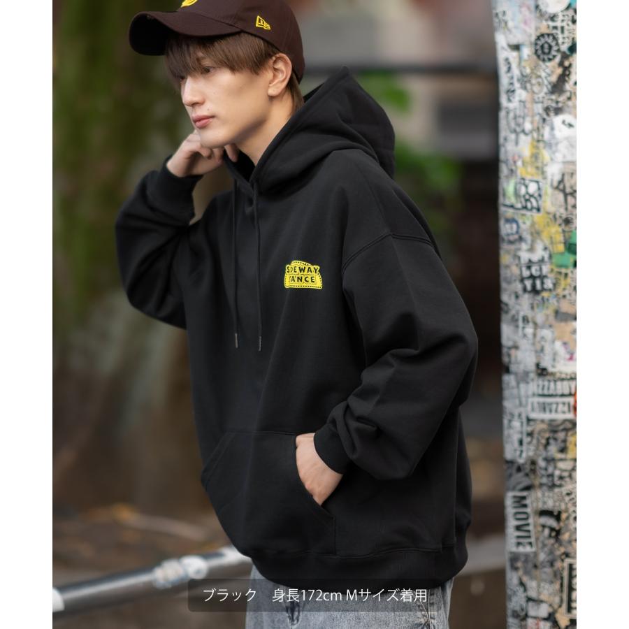 パーカー メンズ SIDEWAY STANCE サイドウェイスタンス オリジナルプリント グラフィック スウェット スロット オーバーサイズ アメカジ カジュアル | improves | 08