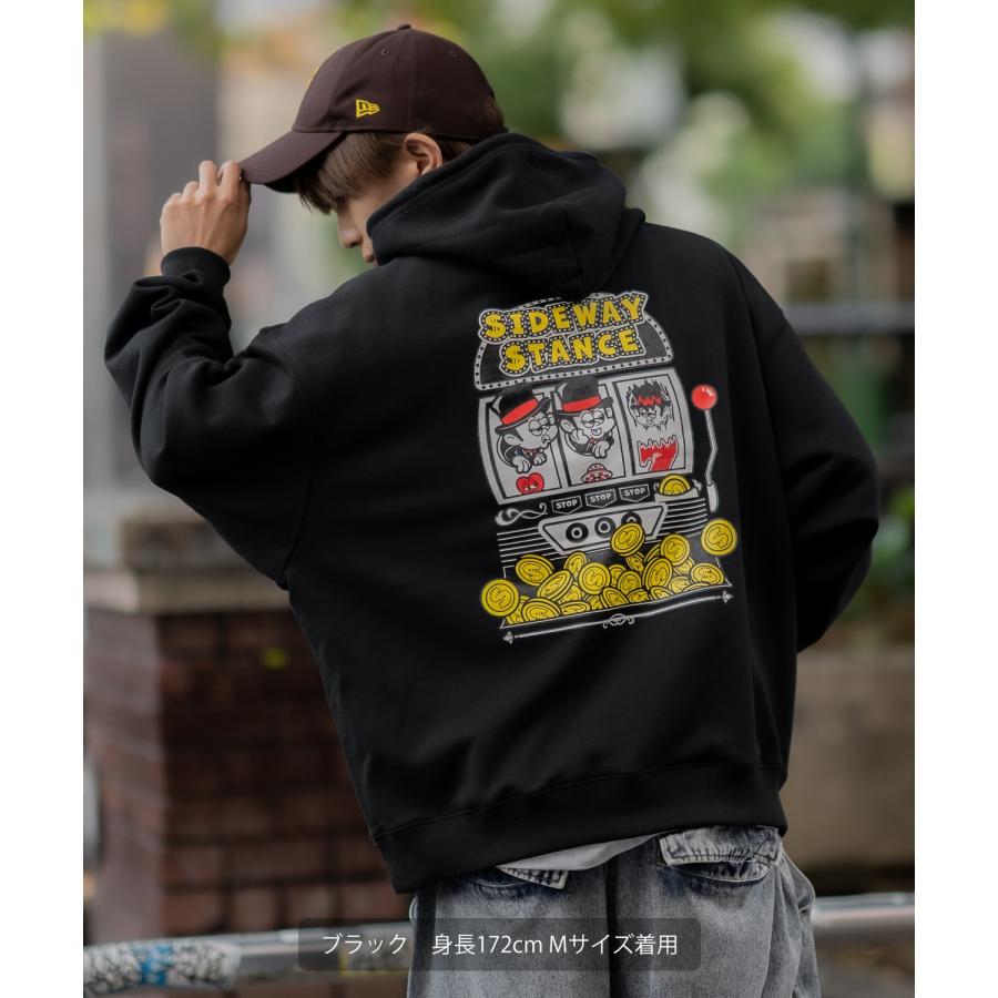 パーカー メンズ SIDEWAY STANCE サイドウェイスタンス オリジナルプリント グラフィック スウェット スロット オーバーサイズ アメカジ カジュアル | improves | 09