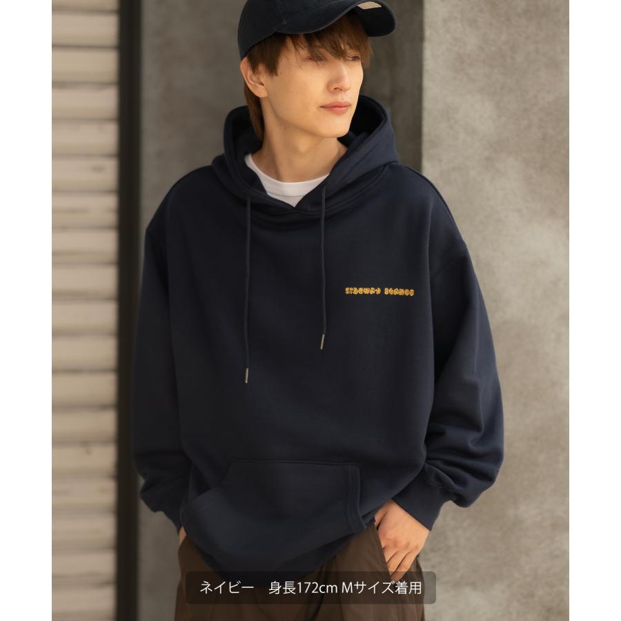 パーカー メンズ SIDEWAY STANCE サイドウェイスタンス オリジナルプリント グラフィック スウェット ジラフロゴ オーバーサイズ アメカジ カジュアル | improves | 04