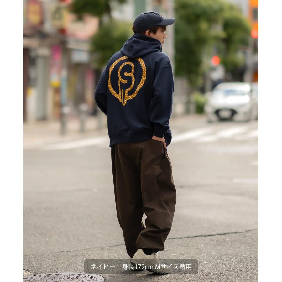 パーカー メンズ SIDEWAY STANCE サイドウェイスタンス オリジナルプリント グラフィック スウェット ジラフロゴ オーバーサイズ アメカジ カジュアル | improves | 07