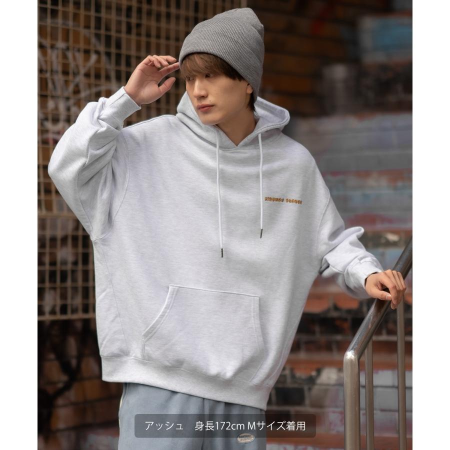 パーカー メンズ SIDEWAY STANCE サイドウェイスタンス オリジナルプリント グラフィック スウェット ジラフロゴ オーバーサイズ アメカジ カジュアル | improves | 08