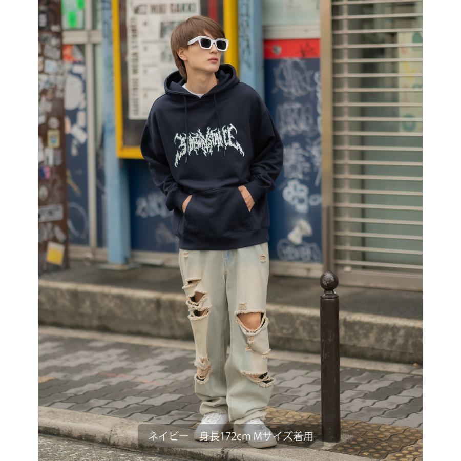 パーカー メンズ SIDEWAY STANCE サイドウェイスタンス オリジナルプリント グラフィック スウェット バンドロゴ オーバーサイズ アメカジ カジュアル | improves | 16