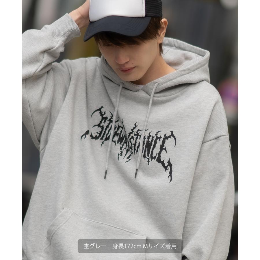 パーカー メンズ SIDEWAY STANCE サイドウェイスタンス オリジナルプリント グラフィック スウェット バンドロゴ オーバーサイズ アメカジ カジュアル | improves | 08