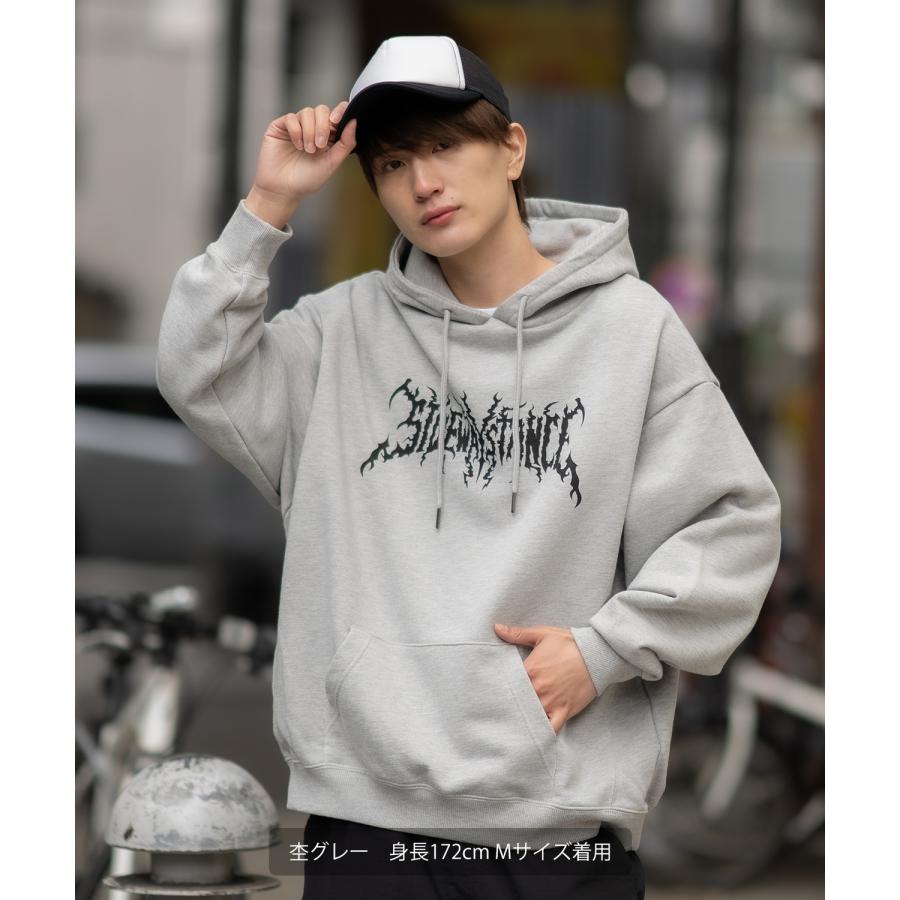 パーカー メンズ SIDEWAY STANCE サイドウェイスタンス オリジナルプリント グラフィック スウェット バンドロゴ オーバーサイズ アメカジ カジュアル | improves | 09