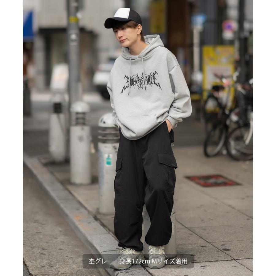 パーカー メンズ SIDEWAY STANCE サイドウェイスタンス オリジナルプリント グラフィック スウェット バンドロゴ オーバーサイズ アメカジ カジュアル | improves | 11