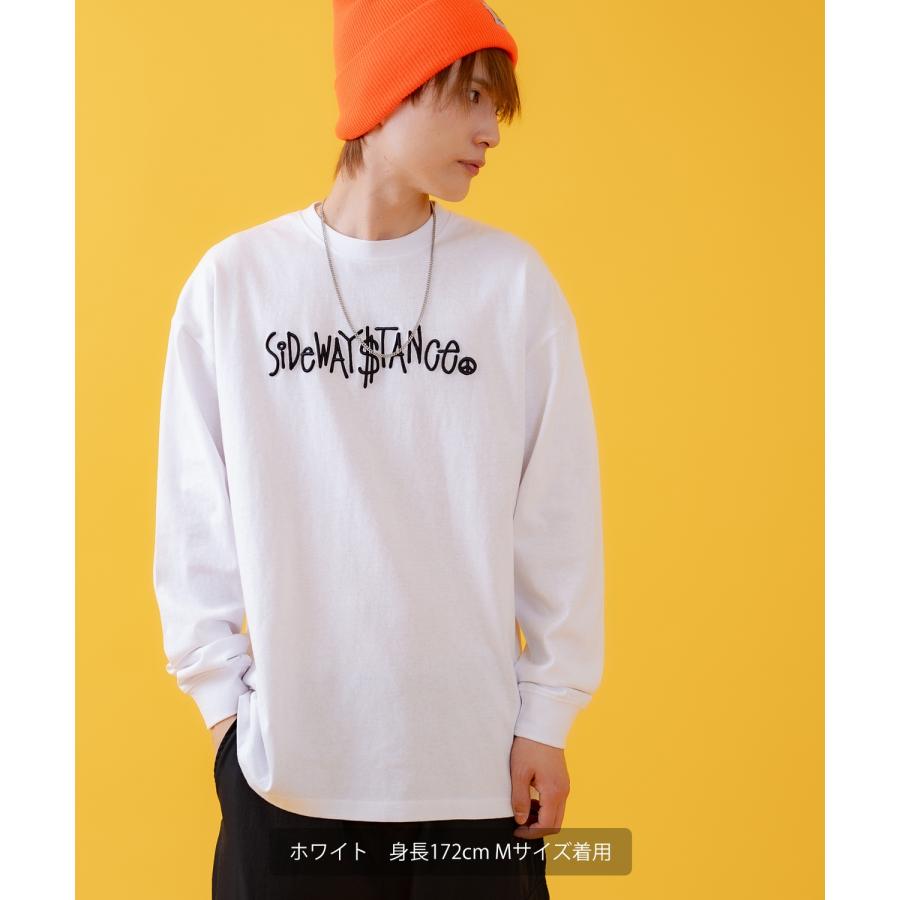 長袖Tシャツ メンズ SIDEWAY STANCE サイドウェイスタンス オリジナルプリント スクリプトロゴ グラフィック ロンT カットソー スケーター ストリート 古着 韓国 | improves | 04