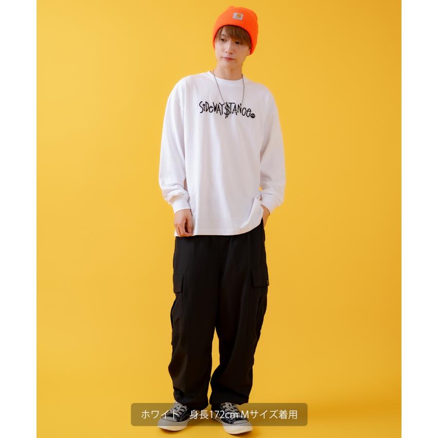 長袖Tシャツ メンズ SIDEWAY STANCE サイドウェイスタンス オリジナルプリント スクリプトロゴ グラフィック ロンT カットソー スケーター ストリート 古着 韓国 | improves | 06
