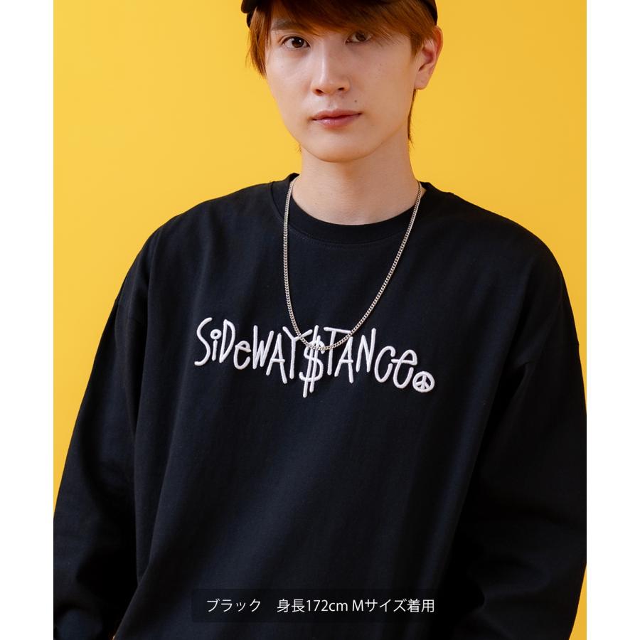長袖Tシャツ メンズ SIDEWAY STANCE サイドウェイスタンス オリジナルプリント スクリプトロゴ グラフィック ロンT カットソー スケーター ストリート 古着 韓国 | improves | 08