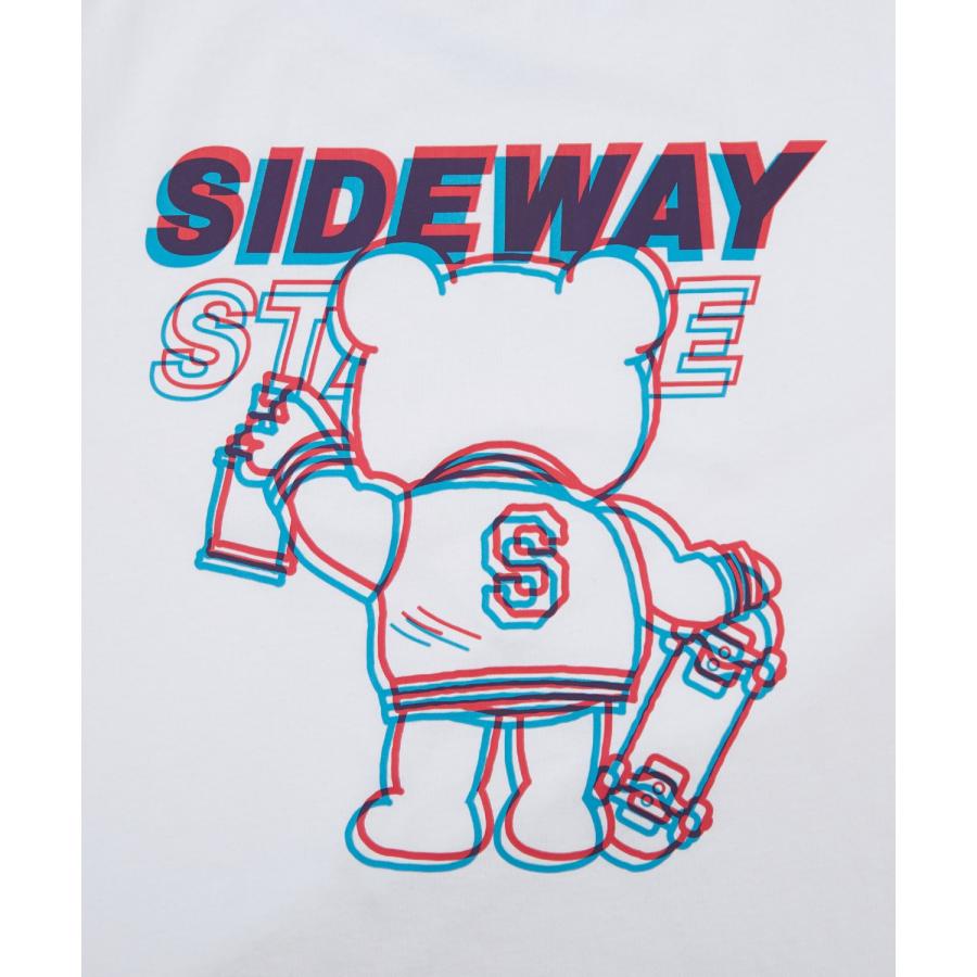 長袖Tシャツ メンズ SIDEWAY STANCE サイドウェイスタンス オリジナルプリント グリッチベア グラフィック ロンT カットソー スケーター ストリート 古着 韓国 | improves | 14