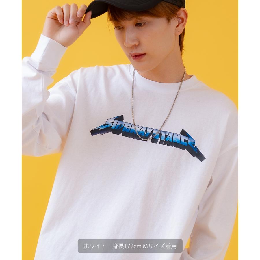 長袖Tシャツ メンズ SIDEWAY STANCE サイドウェイスタンス オリジナルプリント メタルバンド グラフィック ロンT カットソー スケーター ストリート 古着 韓国 | improves | 03
