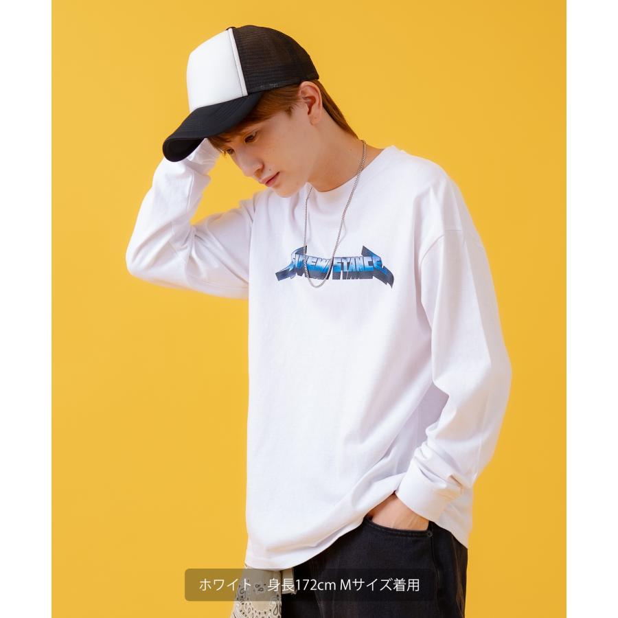 長袖Tシャツ メンズ SIDEWAY STANCE サイドウェイスタンス オリジナルプリント メタルバンド グラフィック ロンT カットソー スケーター ストリート 古着 韓国 | improves | 04
