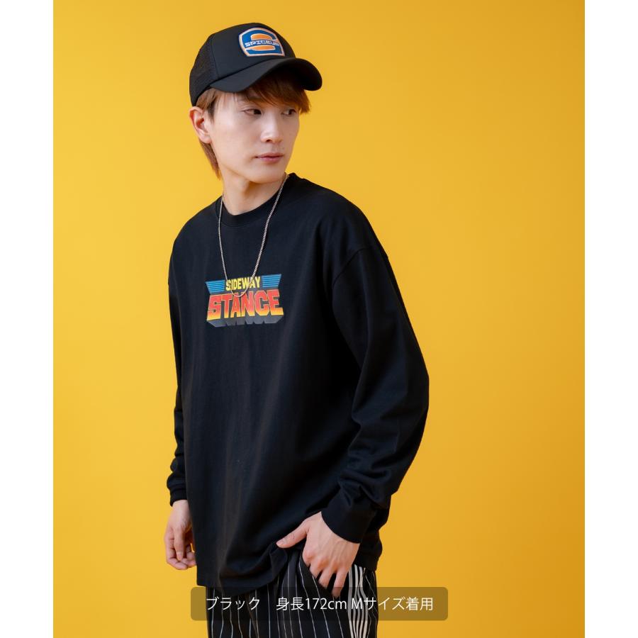 長袖Tシャツ メンズ SIDEWAY STANCE サイドウェイスタンス オリジナルプリント レンジャーロゴ グラフィック ロンT カットソー スケーター ストリート 古着 韓国 | improves | 07