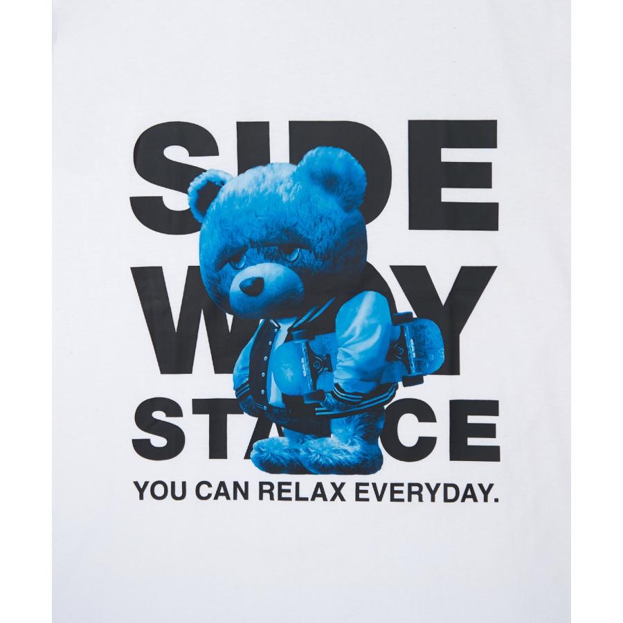 長袖Tシャツ メンズ SIDEWAY STANCE サイドウェイスタンス オリジナルプリント ダウナーベア グラフィック ロンT カットソー スケーター ストリート 古着 韓国 | improves | 12