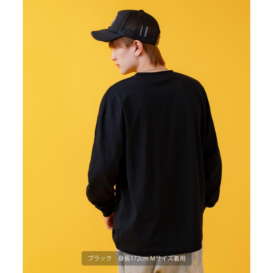 長袖Tシャツ メンズ SIDEWAY STANCE サイドウェイスタンス オリジナルプリント ダウナーベア グラフィック ロンT カットソー スケーター ストリート 古着 韓国 | improves | 09