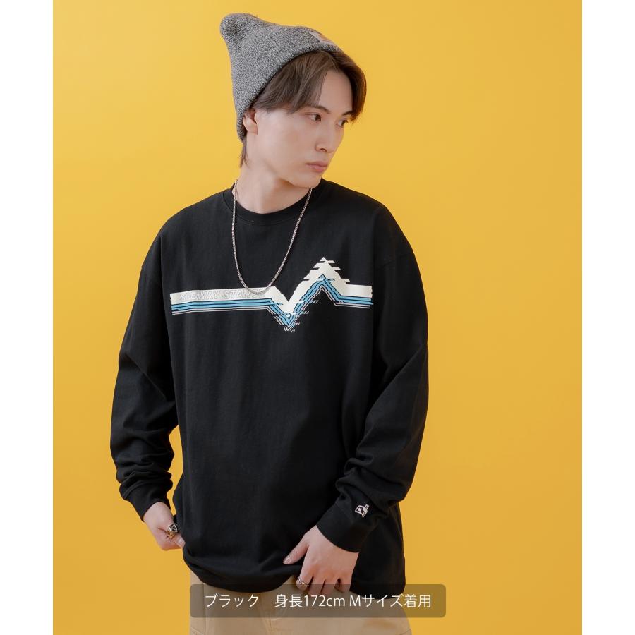 長袖Tシャツ メンズ SIDEWAY STANCE サイドウェイスタンス オリジナルプリント レトロゲーム グラフィック ロンT カットソー スケーター ストリート 古着 韓国 | improves | 08