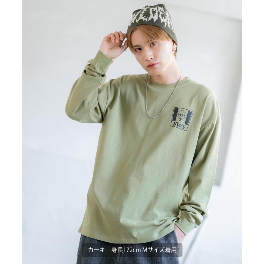 長袖Tシャツ メンズ SIDEWAY STANCE サイドウェイスタンス オリジナルプリント SWSチキン カットソー ロンT カジュアル スケーター ストリート 古着MIX 韓国 | improves | 14