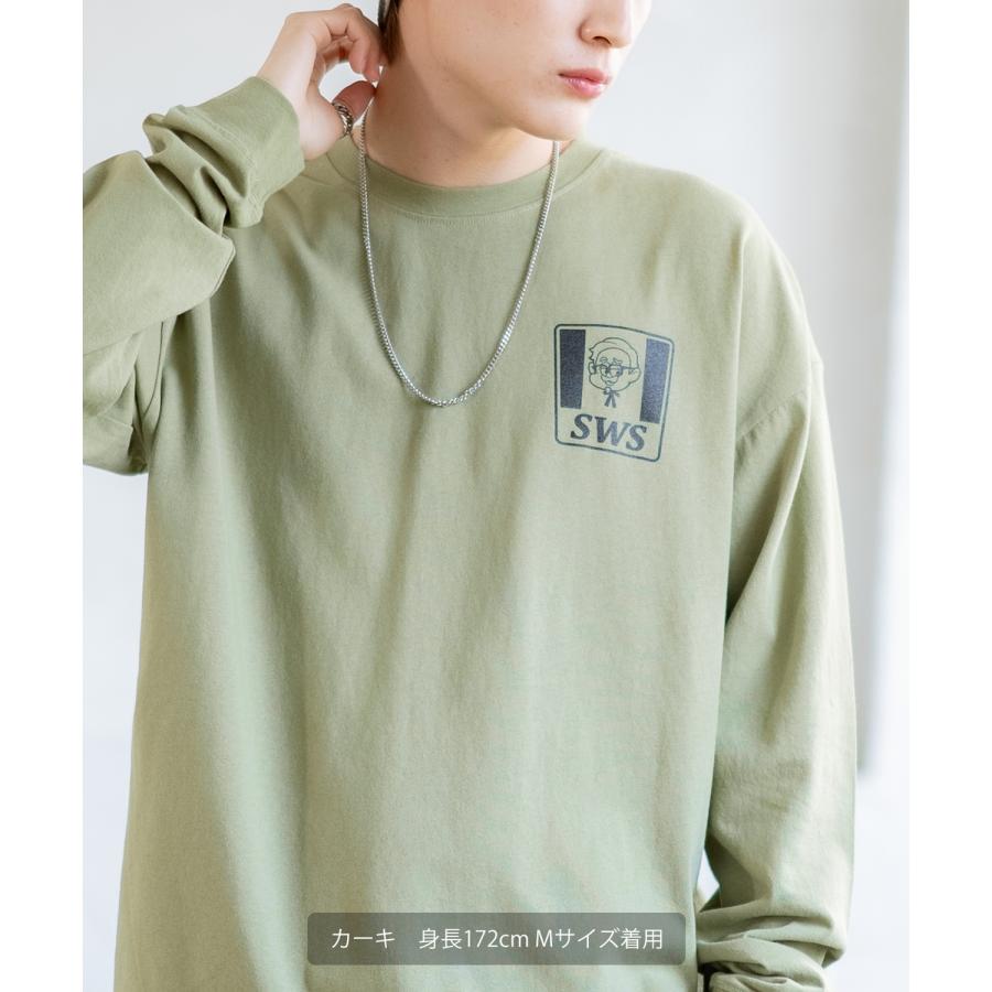 長袖Tシャツ メンズ SIDEWAY STANCE サイドウェイスタンス オリジナルプリント SWSチキン カットソー ロンT カジュアル スケーター ストリート 古着MIX 韓国 | improves | 15