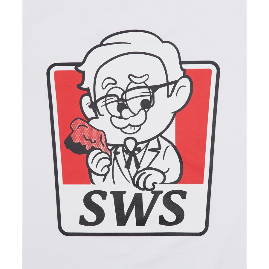 長袖Tシャツ メンズ SIDEWAY STANCE サイドウェイスタンス オリジナルプリント SWSチキン カットソー ロンT カジュアル スケーター ストリート 古着MIX 韓国 | improves | 21