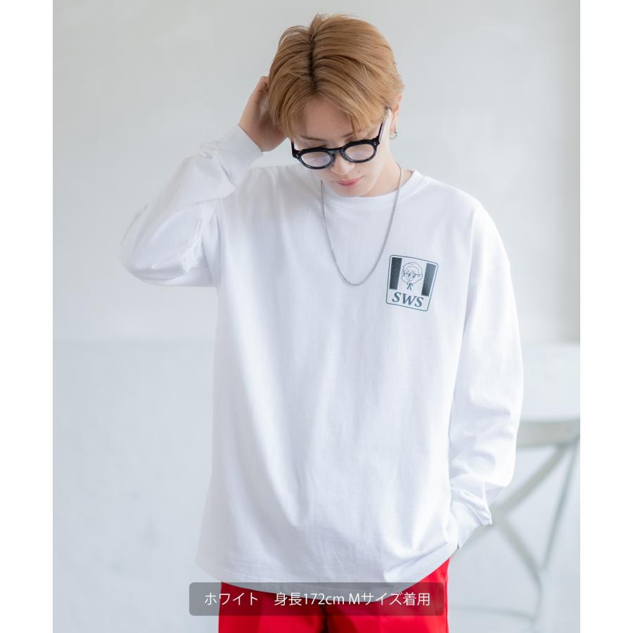 長袖Tシャツ メンズ SIDEWAY STANCE サイドウェイスタンス オリジナルプリント SWSチキン カットソー ロンT カジュアル スケーター ストリート 古着MIX 韓国 | improves | 04