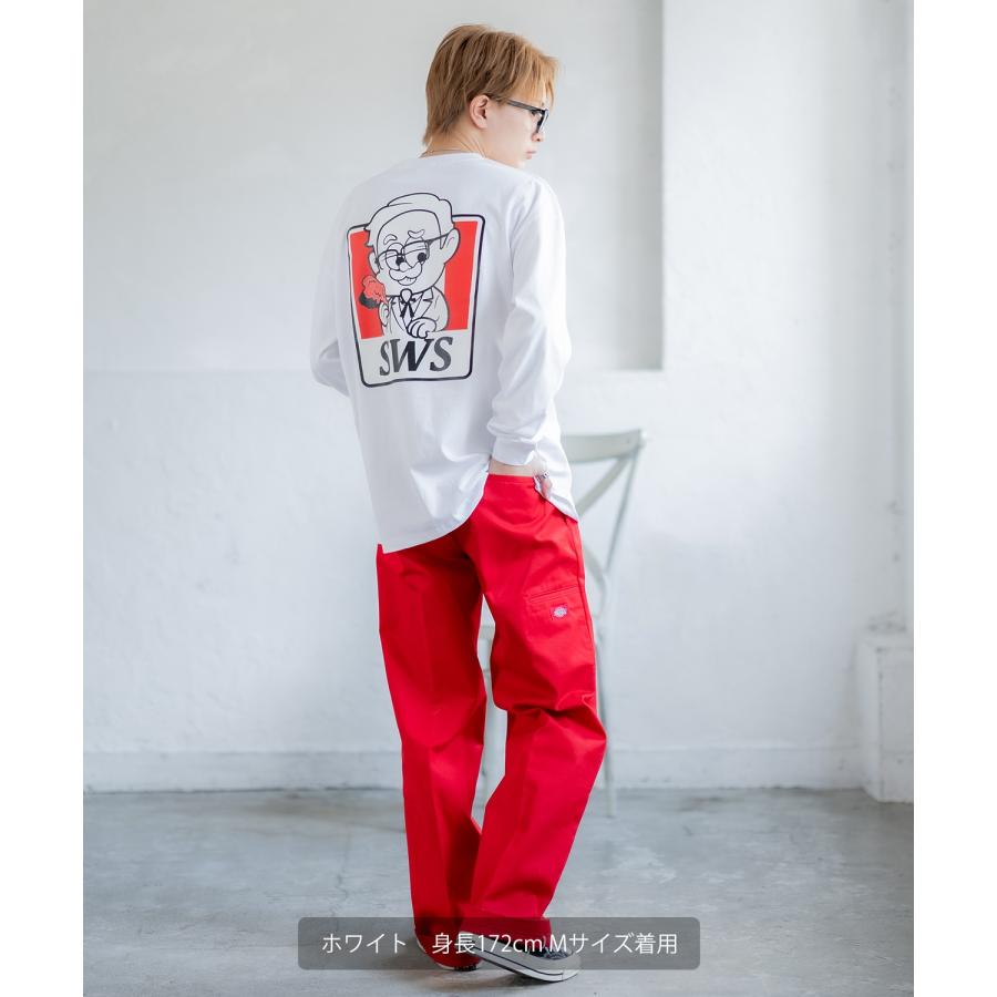 長袖Tシャツ メンズ SIDEWAY STANCE サイドウェイスタンス オリジナルプリント SWSチキン カットソー ロンT カジュアル スケーター ストリート 古着MIX 韓国 | improves | 07