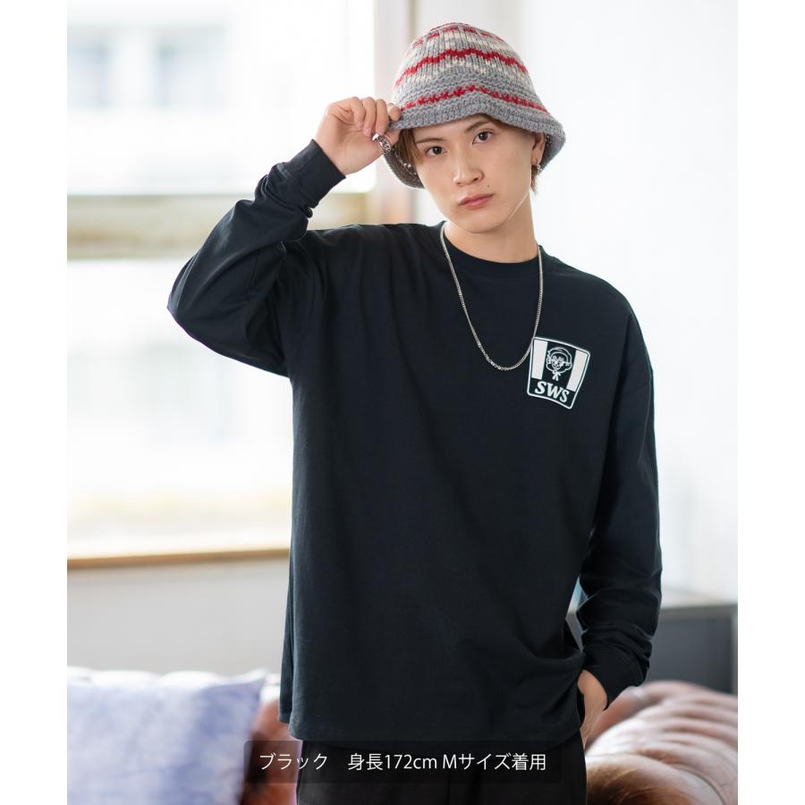 長袖Tシャツ メンズ SIDEWAY STANCE サイドウェイスタンス オリジナルプリント SWSチキン カットソー ロンT カジュアル スケーター ストリート 古着MIX 韓国 | improves | 08