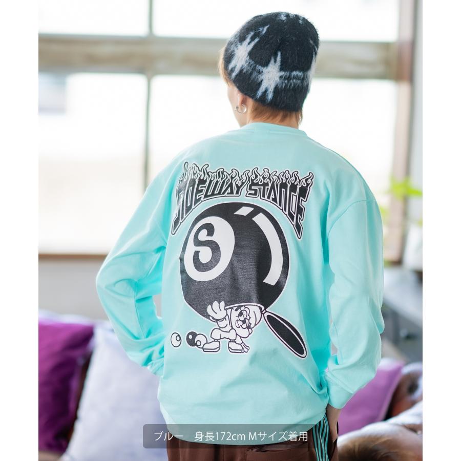 長袖Tシャツ メンズ SIDEWAY STANCE サイドウェイスタンス オリジナルプリント Sボール カットソー ロンT カジュアル スケーター ストリート 古着MIX 韓国 | improves | 15