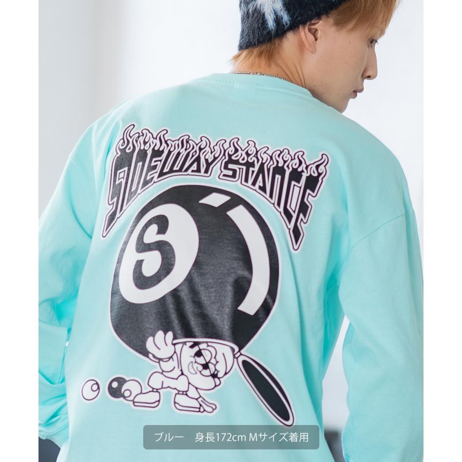 長袖Tシャツ メンズ SIDEWAY STANCE サイドウェイスタンス オリジナルプリント Sボール カットソー ロンT カジュアル スケーター ストリート 古着MIX 韓国 | improves | 16
