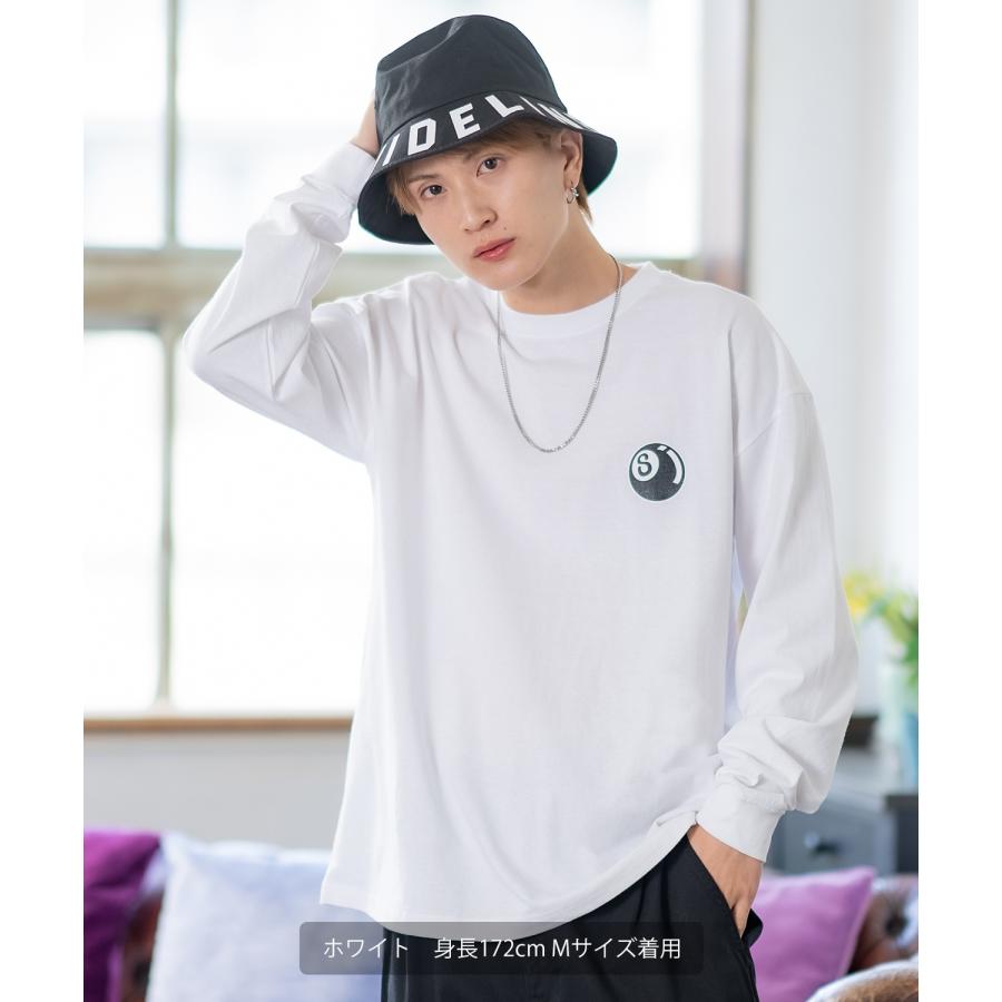 長袖Tシャツ メンズ SIDEWAY STANCE サイドウェイスタンス オリジナルプリント Sボール カットソー ロンT カジュアル スケーター ストリート 古着MIX 韓国 | improves | 04
