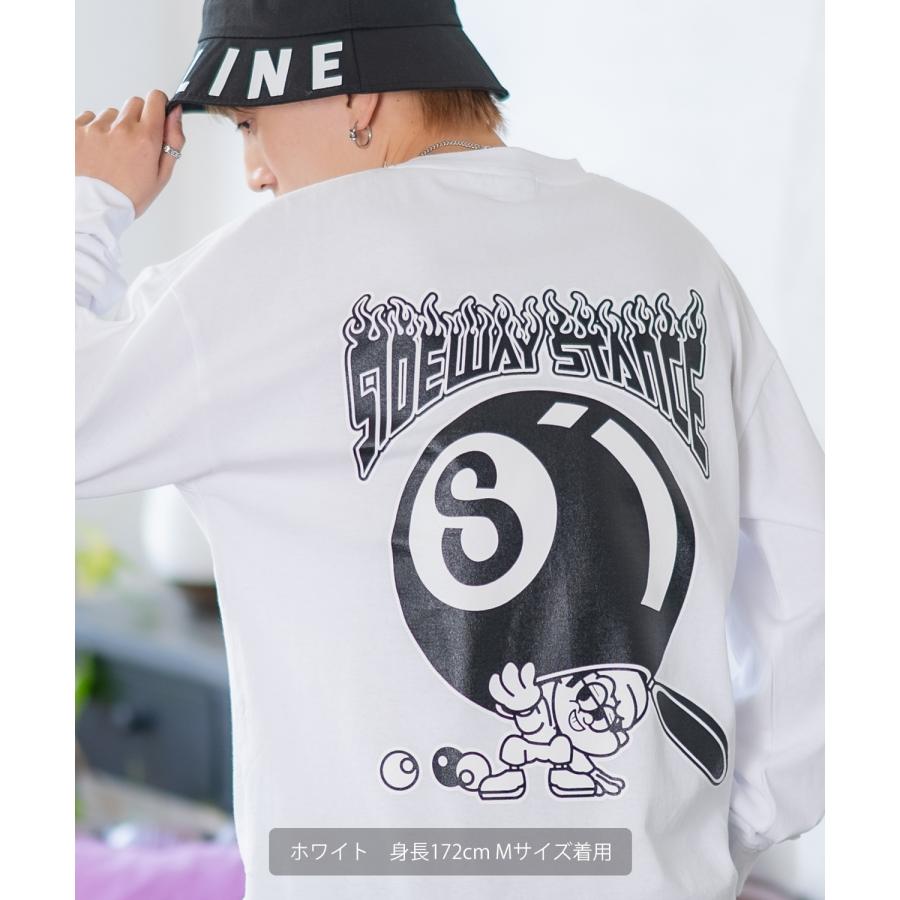 長袖Tシャツ メンズ SIDEWAY STANCE サイドウェイスタンス オリジナルプリント Sボール カットソー ロンT カジュアル スケーター ストリート 古着MIX 韓国 | improves | 07