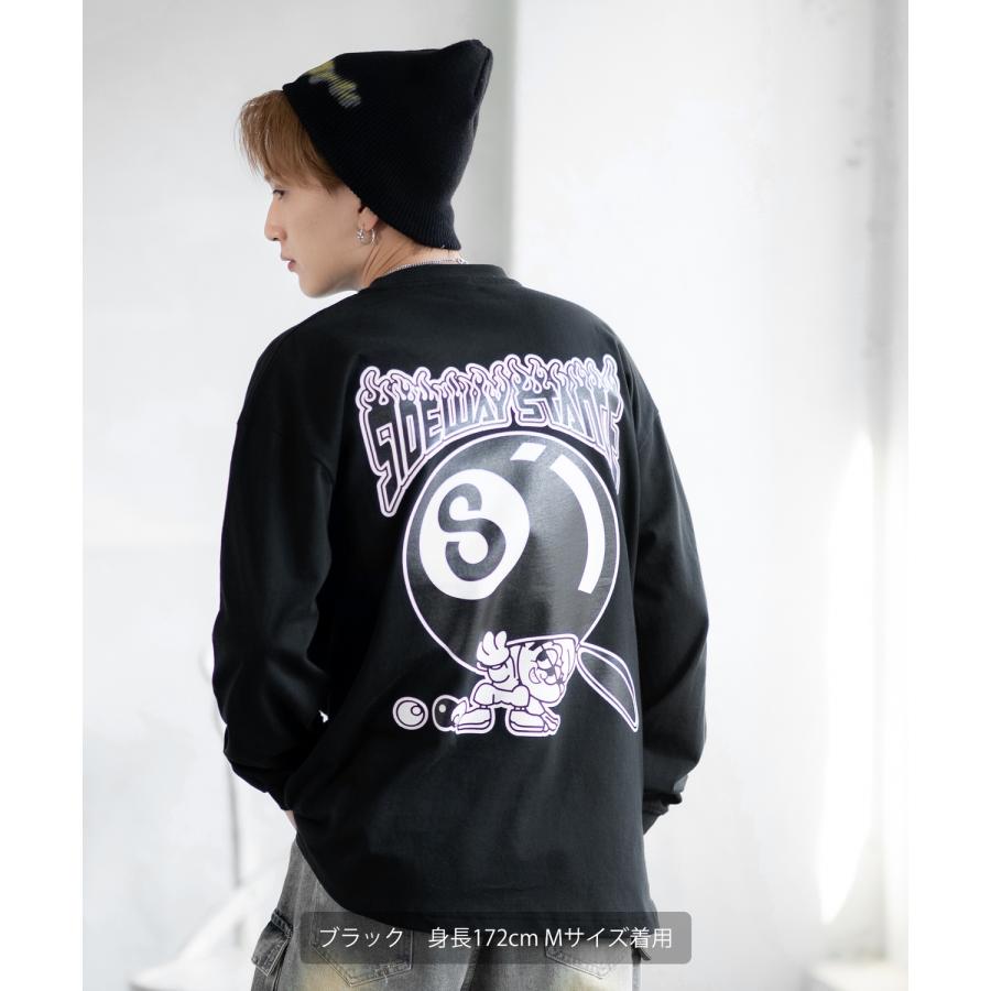 長袖Tシャツ メンズ SIDEWAY STANCE サイドウェイスタンス オリジナルプリント Sボール カットソー ロンT カジュアル スケーター ストリート 古着MIX 韓国 | improves | 10