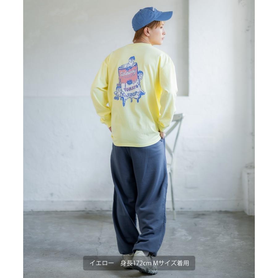 長袖Tシャツ メンズ SIDEWAY STANCE サイドウェイスタンス オリジナルプリント スープ缶 カットソー ロンT カジュアル スケーター ストリート 古着MIX 韓国 | improves | 18