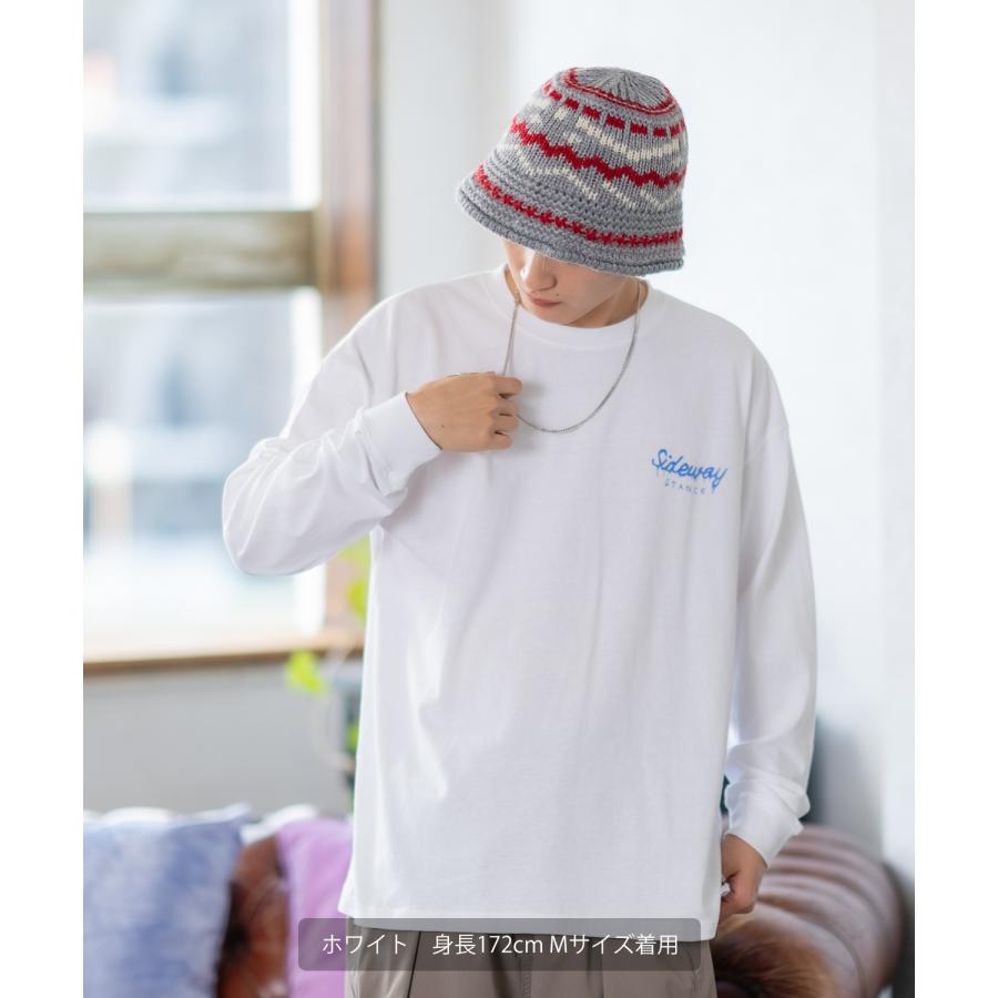 長袖Tシャツ メンズ SIDEWAY STANCE サイドウェイスタンス オリジナルプリント スープ缶 カットソー ロンT カジュアル スケーター ストリート 古着MIX 韓国 | improves | 04