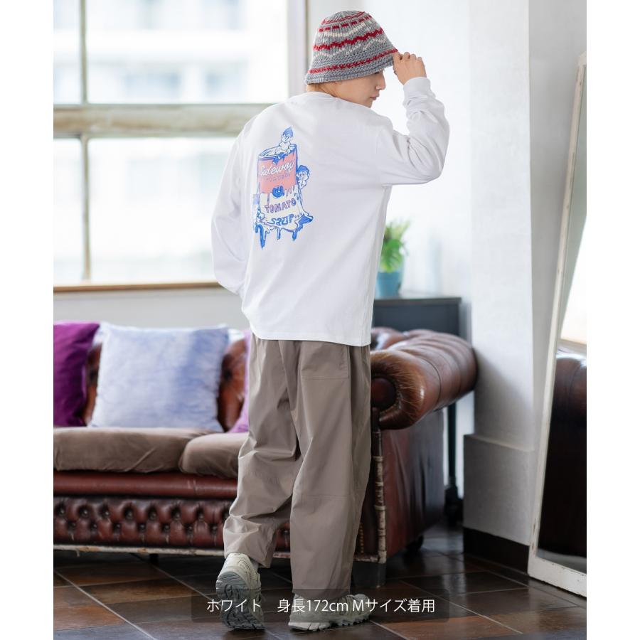 長袖Tシャツ メンズ SIDEWAY STANCE サイドウェイスタンス オリジナルプリント スープ缶 カットソー ロンT カジュアル スケーター ストリート 古着MIX 韓国 | improves | 07