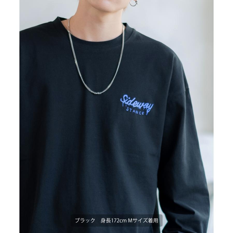 長袖Tシャツ メンズ SIDEWAY STANCE サイドウェイスタンス オリジナルプリント スープ缶 カットソー ロンT カジュアル スケーター ストリート 古着MIX 韓国 | improves | 09