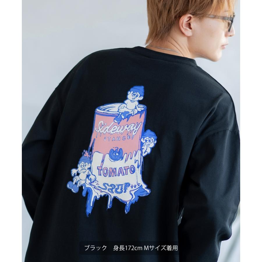 長袖Tシャツ メンズ SIDEWAY STANCE サイドウェイスタンス オリジナルプリント スープ缶 カットソー ロンT カジュアル スケーター ストリート 古着MIX 韓国 | improves | 11