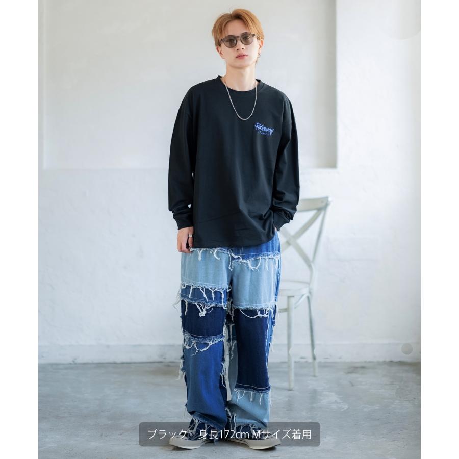 長袖Tシャツ メンズ SIDEWAY STANCE サイドウェイスタンス オリジナルプリント スープ缶 カットソー ロンT カジュアル スケーター ストリート 古着MIX 韓国 | improves | 12