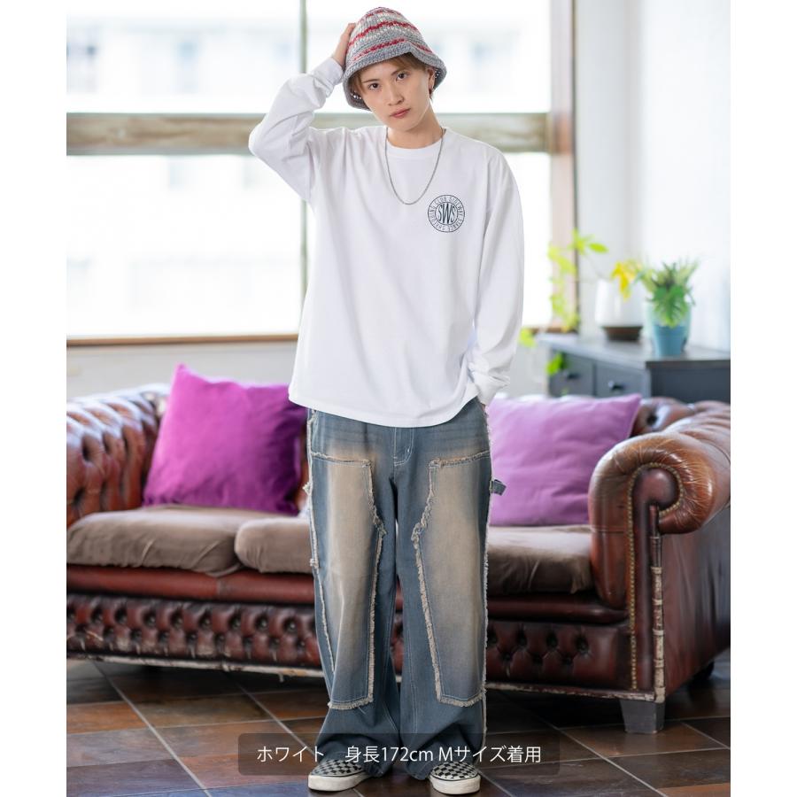 長袖Tシャツ メンズ SIDEWAY STANCE サイドウェイスタンス オリジナルプリント サークルロゴ カットソー ロンT カジュアル スケーター ストリート 古着MIX 韓国 | improves | 13