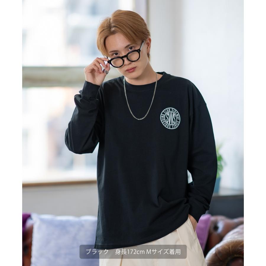 長袖Tシャツ メンズ SIDEWAY STANCE サイドウェイスタンス オリジナルプリント サークルロゴ カットソー ロンT カジュアル スケーター ストリート 古着MIX 韓国 | improves | 04
