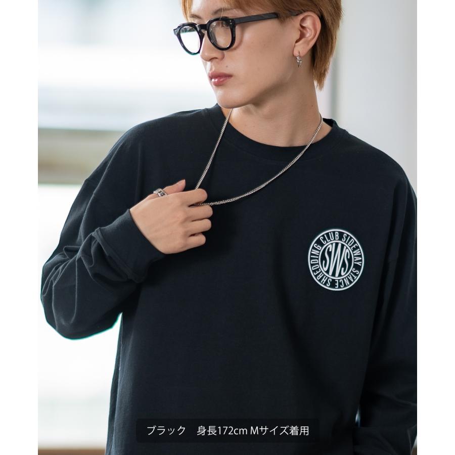長袖Tシャツ メンズ SIDEWAY STANCE サイドウェイスタンス オリジナルプリント サークルロゴ カットソー ロンT カジュアル スケーター ストリート 古着MIX 韓国 | improves | 05