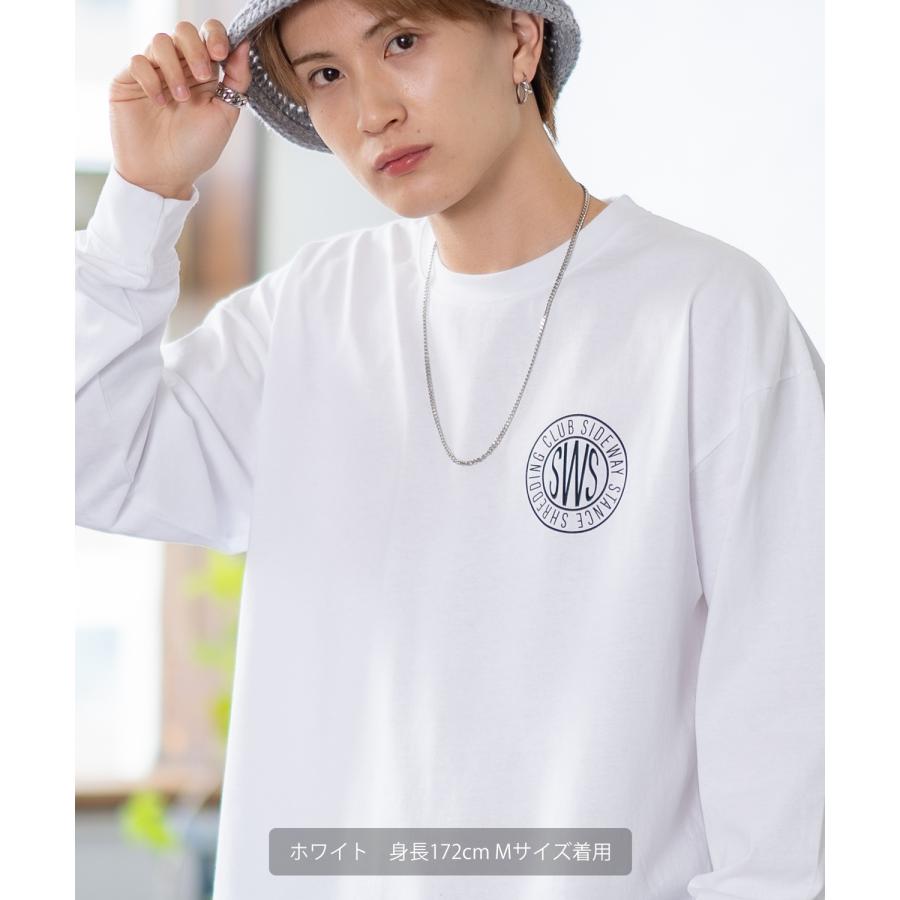 長袖Tシャツ メンズ SIDEWAY STANCE サイドウェイスタンス オリジナルプリント サークルロゴ カットソー ロンT カジュアル スケーター ストリート 古着MIX 韓国 | improves | 10