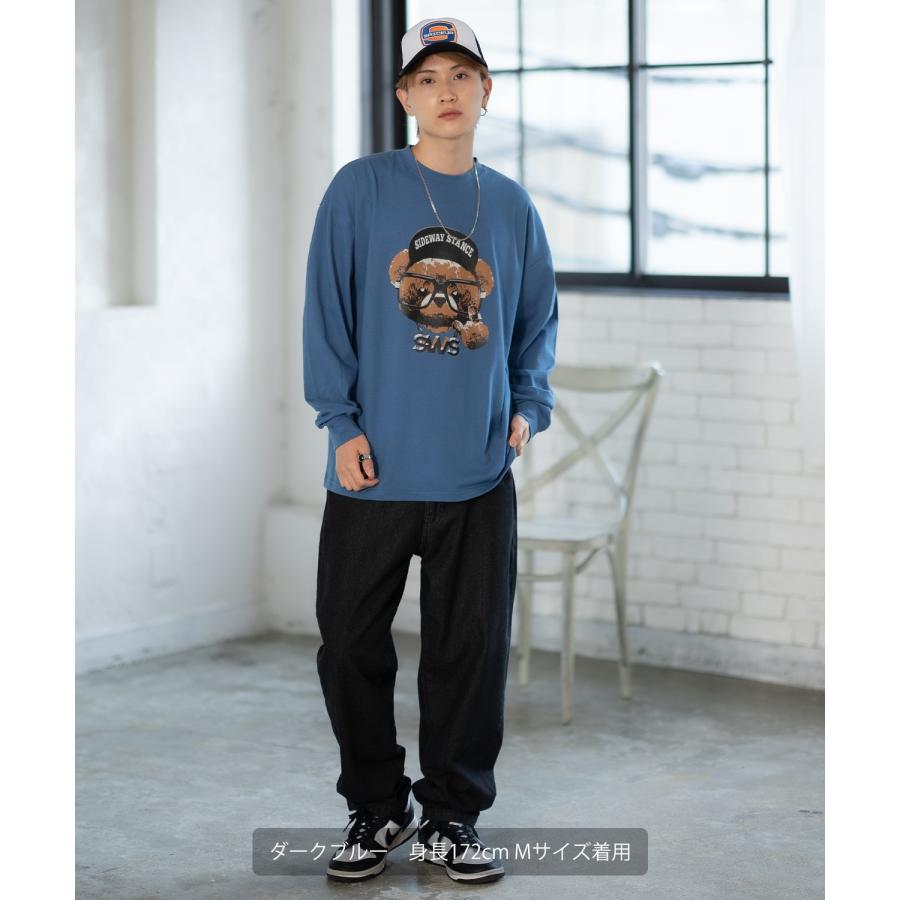 長袖Tシャツ メンズ SIDEWAY STANCE サイドウェイスタンス オリジナルプリント チーズベア カットソー ロンT カジュアル スケーター ストリート 古着MIX 韓国 | improves | 16