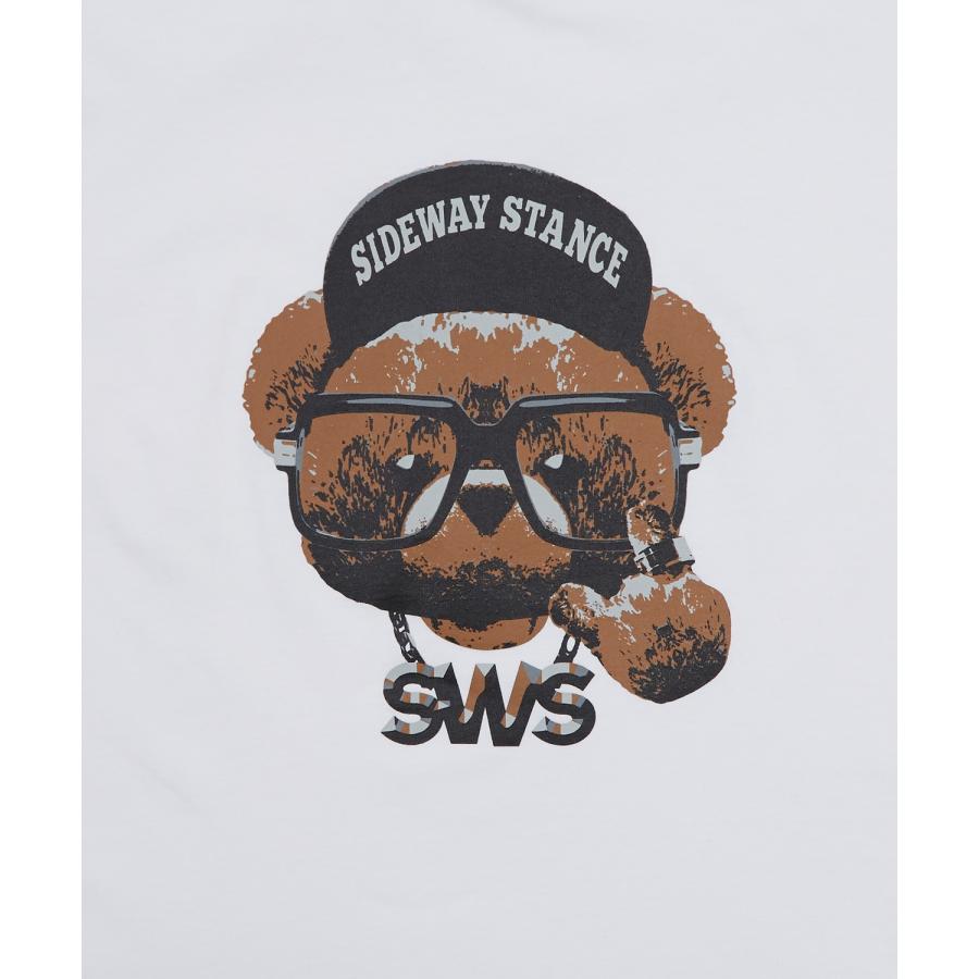 長袖Tシャツ メンズ SIDEWAY STANCE サイドウェイスタンス オリジナルプリント チーズベア カットソー ロンT カジュアル スケーター ストリート 古着MIX 韓国 | improves | 18