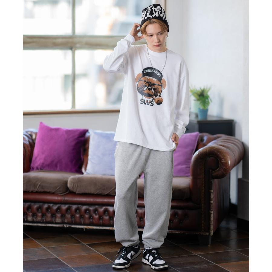 長袖Tシャツ メンズ SIDEWAY STANCE サイドウェイスタンス オリジナルプリント チーズベア カットソー ロンT カジュアル スケーター ストリート 古着MIX 韓国 | improves | 07