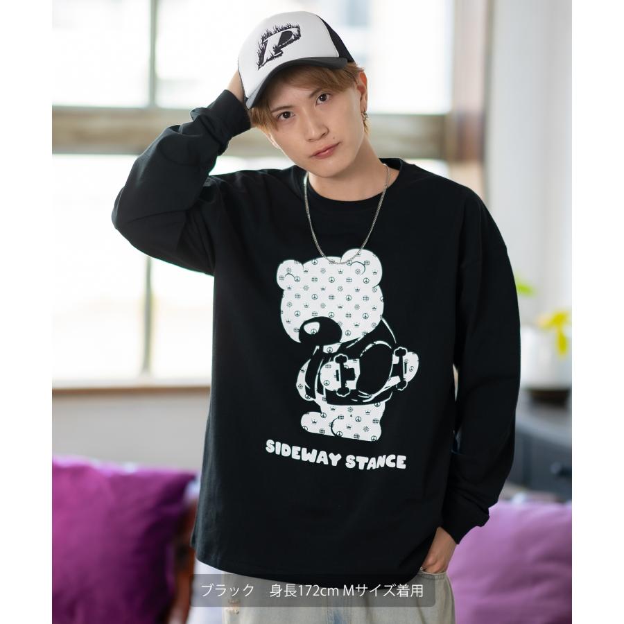 長袖Tシャツ メンズ SIDEWAY STANCE サイドウェイスタンス オリジナルプリント モノグラム カットソー ロンT カジュアル スケーター ストリート 古着MIX 韓国 | improves | 07