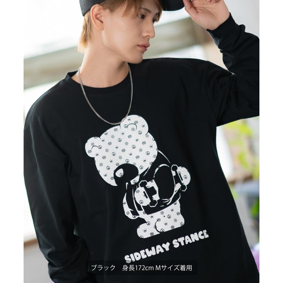 長袖Tシャツ メンズ SIDEWAY STANCE サイドウェイスタンス オリジナルプリント モノグラム カットソー ロンT カジュアル スケーター ストリート 古着MIX 韓国 | improves | 08