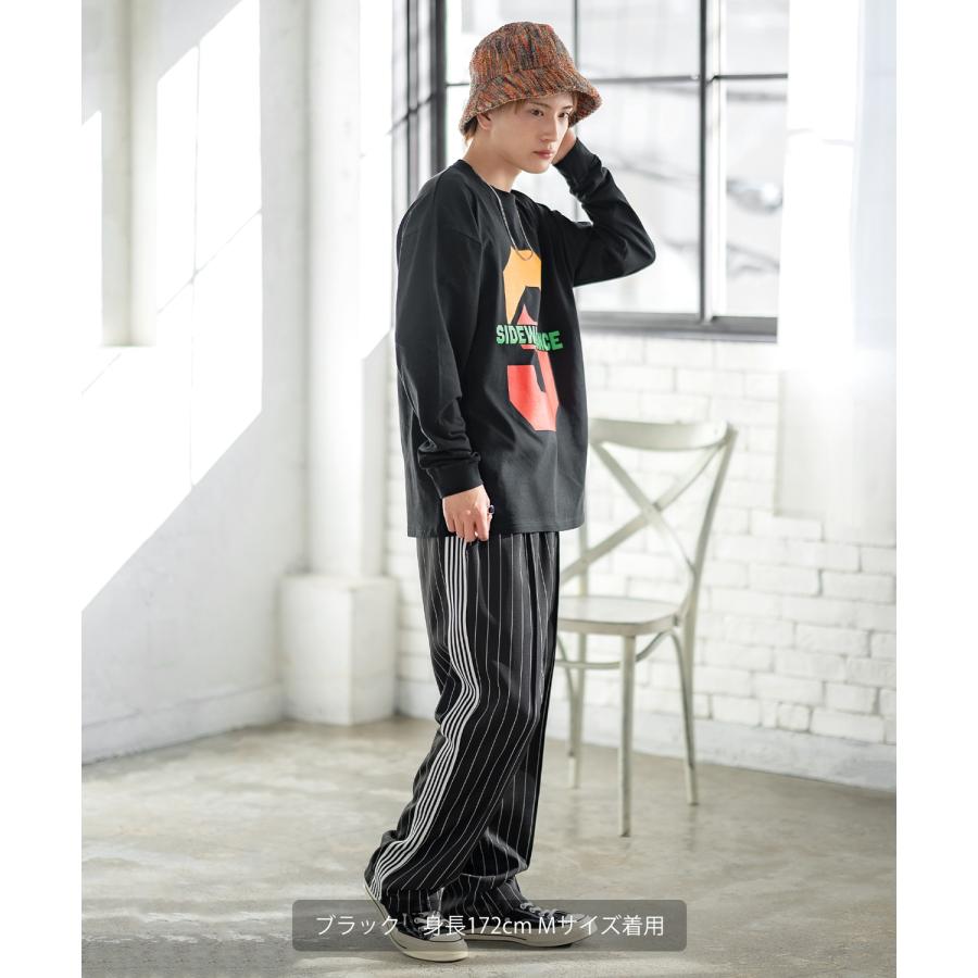 長袖Tシャツ メンズ SIDEWAY STANCE サイドウェイスタンス オリジナルプリント カレッジロゴ カットソー ロンT カジュアル スケーター ストリート 古着MIX 韓国 | improves | 06