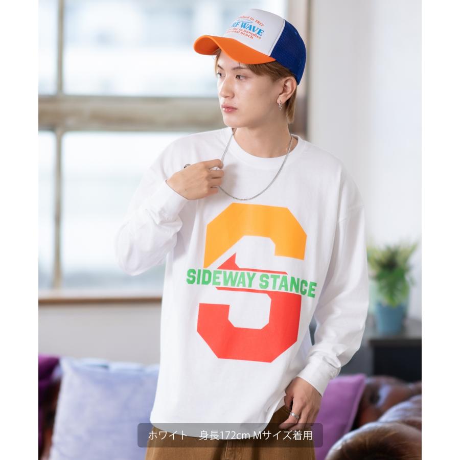 長袖Tシャツ メンズ SIDEWAY STANCE サイドウェイスタンス オリジナルプリント カレッジロゴ カットソー ロンT カジュアル スケーター ストリート 古着MIX 韓国 | improves | 07